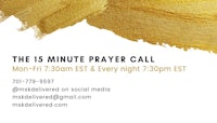 the 15 minute prayer call